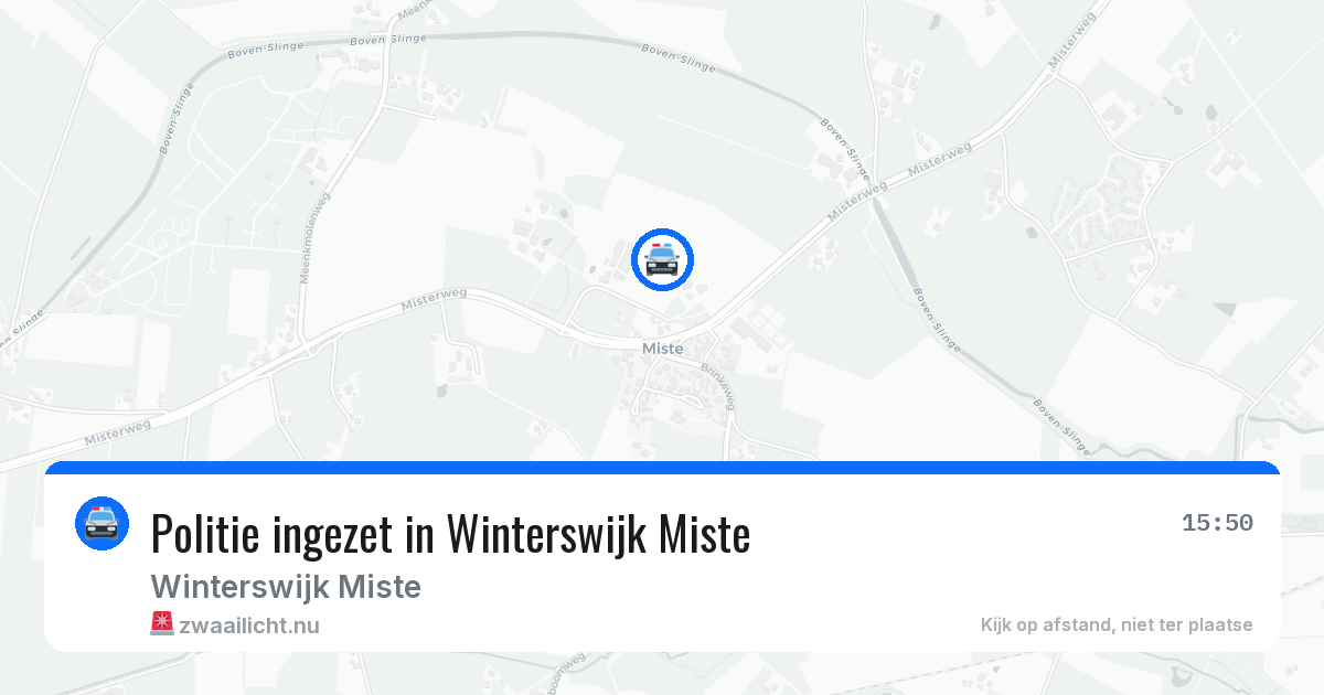 Politie ingezet in Winterswijk Miste — 22 mrt 2026 | 🚨 Zwaailicht.nu