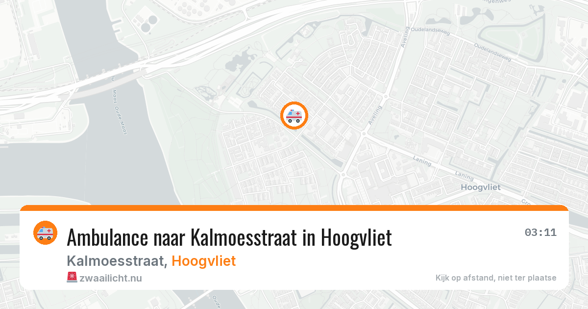 Ambulance naar Kalmoesstraat in Hoogvliet — 23 jul 2026