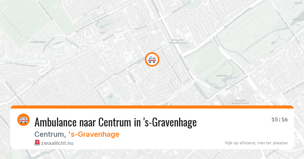 Ambulance naar Centrum in 's-Gravenhage — 17 mrt 2026