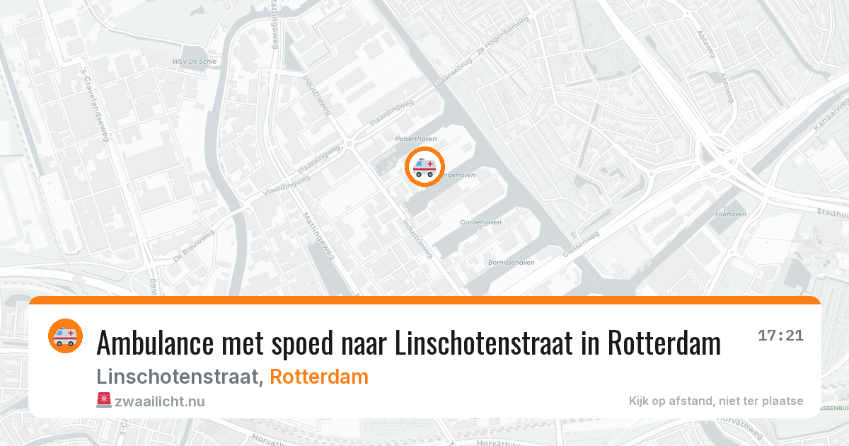 Ambulance met spoed naar Linschotenstraat in Rotterdam — 14 jul 2026