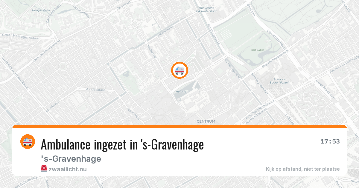 Ambulance ingezet in 's-Gravenhage — 5 feb 2026