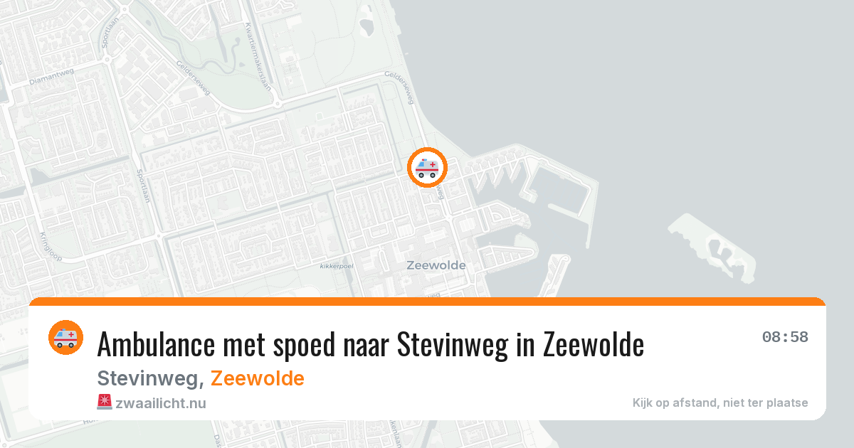 Ambulance met spoed naar Stevinweg in Zeewolde — 18 mei 2026
