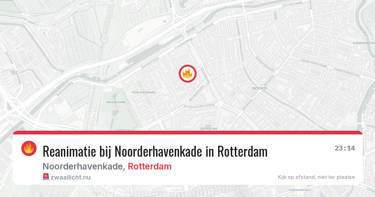 Reanimatie bij Noorderhavenkade in Rotterdam — 17 mrt 2026