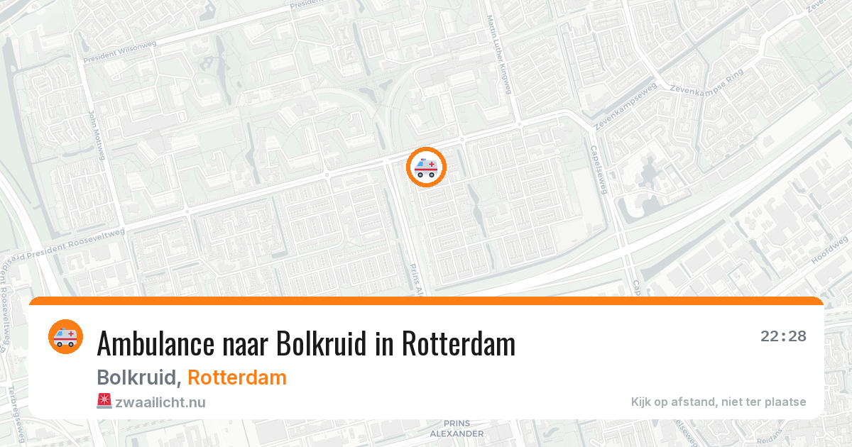 Ambulance naar Bolkruid in Rotterdam — 23 mei 2026