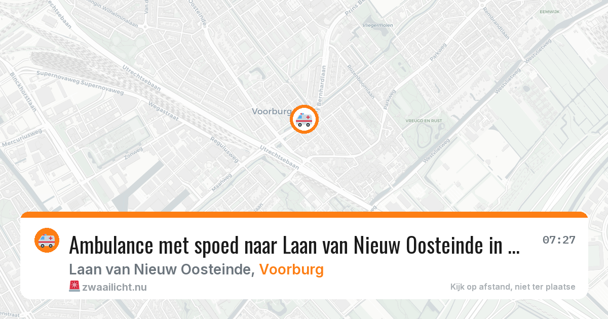 Ambulance met spoed naar Laan van Nieuw Oosteinde in Voorburg — 7 feb 2026