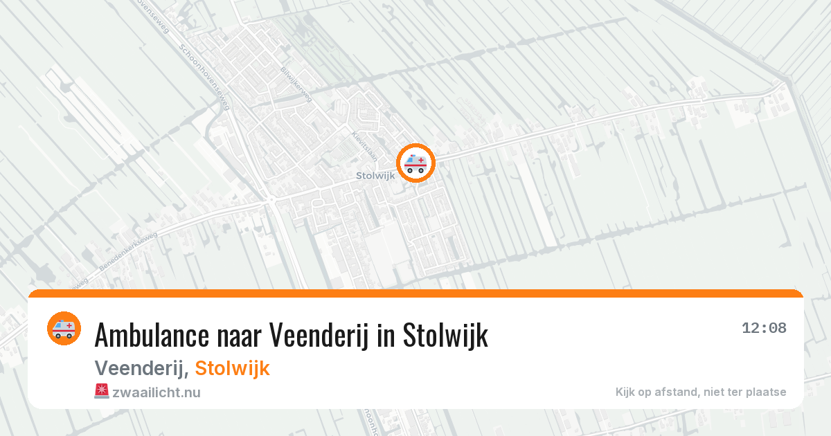 Ambulance naar Veenderij in Stolwijk — 12 jul 2026