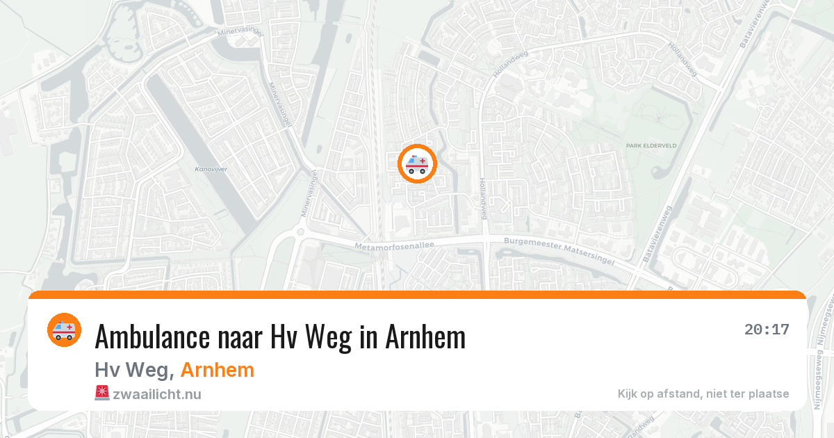 Ambulance naar Hv Weg in Arnhem — 13 jul 2026