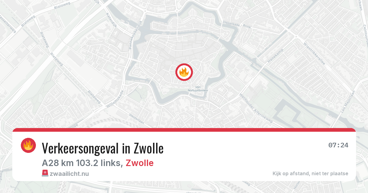 Verkeersongeval in Zwolle — 23 mrt 2026