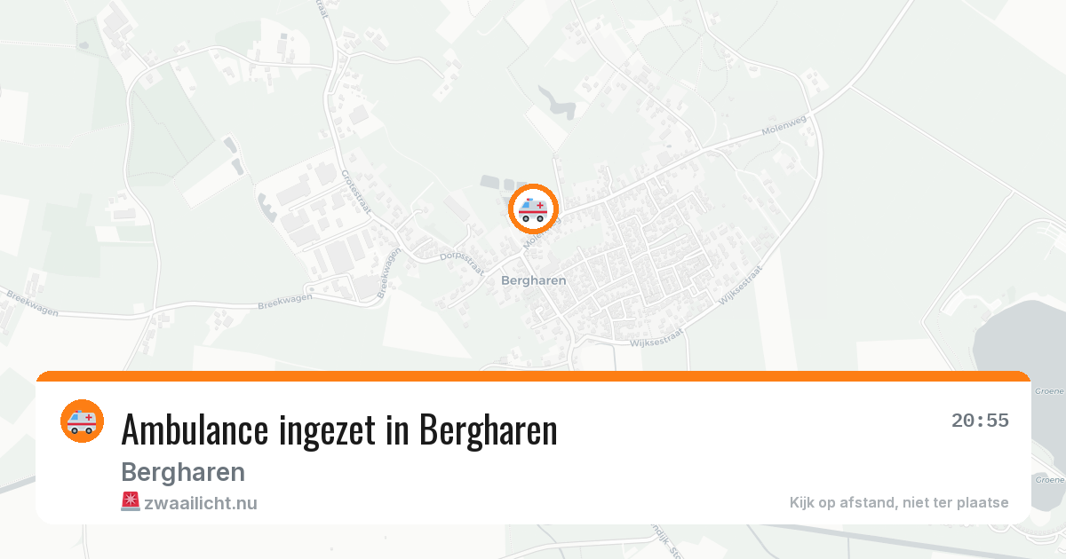 Ambulance ingezet in Bergharen — 30 mei 2026