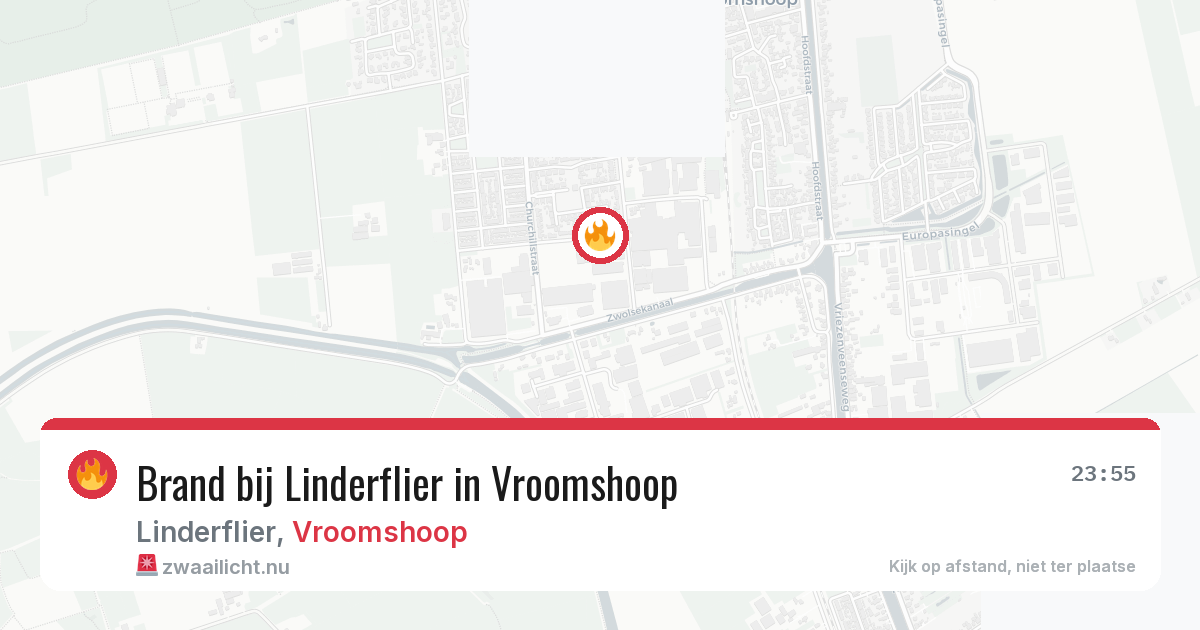 Brand bij Linderflier in Vroomshoop — 14 mei 2026