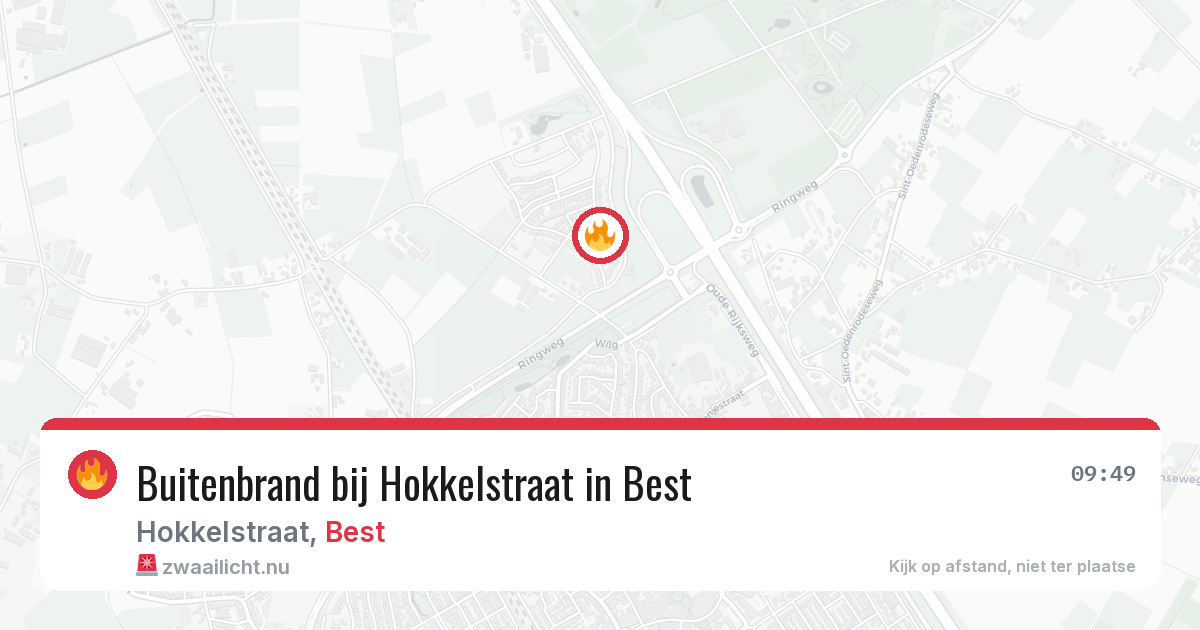 Buitenbrand bij Hokkelstraat in Best — 29 mei 2026