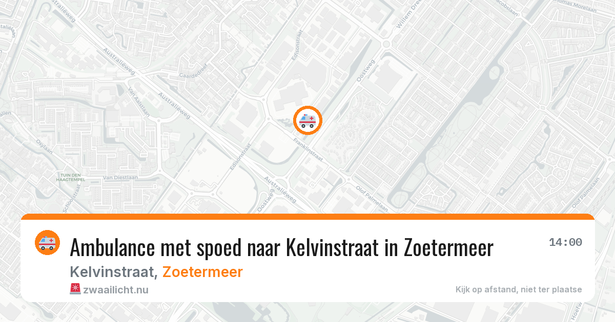 Ambulance met spoed naar Kelvinstraat in Zoetermeer — 26 jan 2026