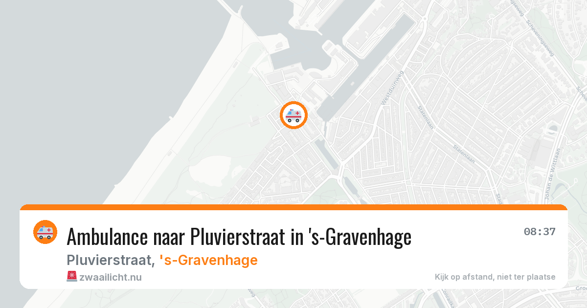 Ambulance naar Pluvierstraat in 's-Gravenhage — 21 mei 2026