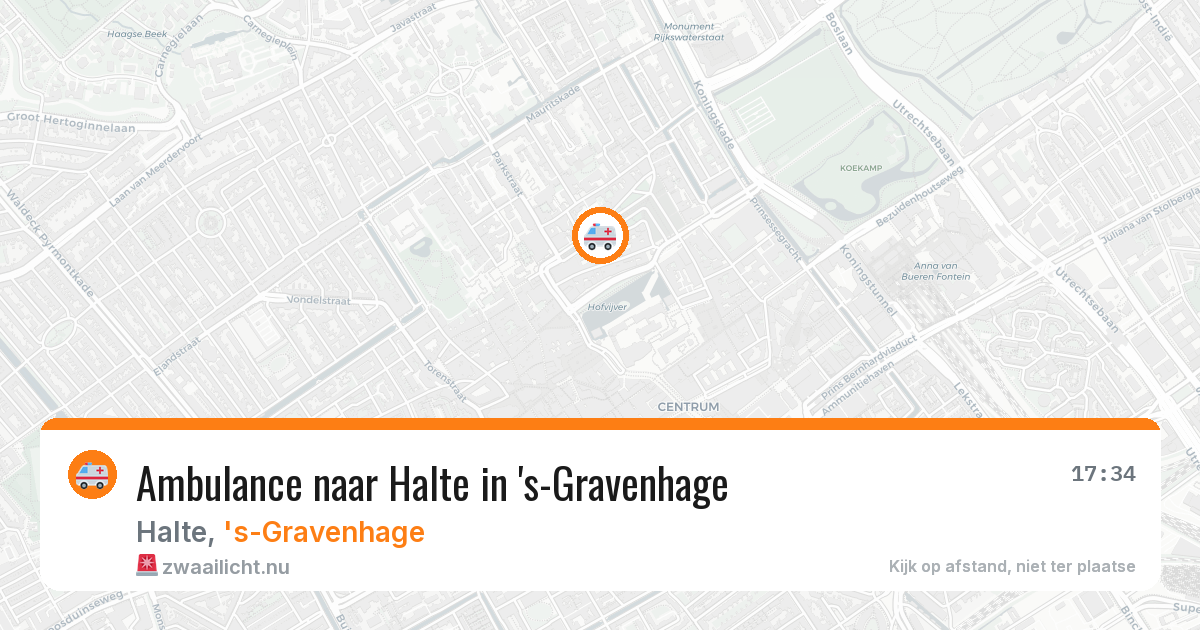 Ambulance naar Halte in 's-Gravenhage — 13 mei 2026