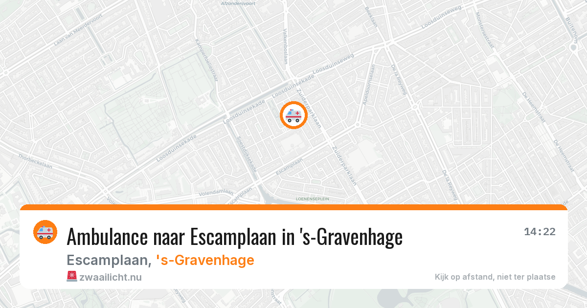Ambulance naar Escamplaan in 's-Gravenhage — 2 apr 2026