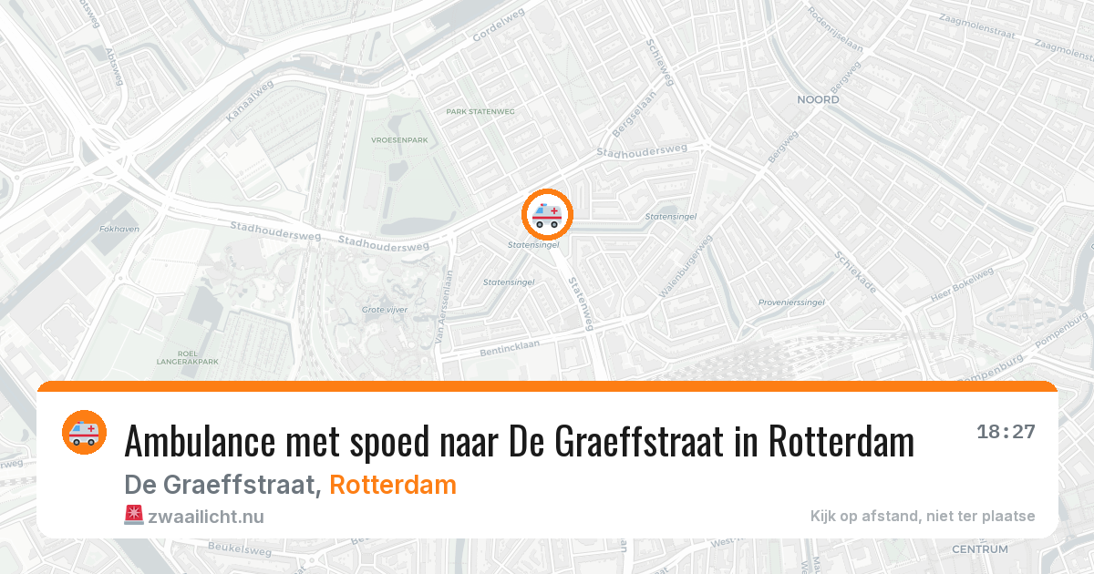 Ambulance met spoed naar De Graeffstraat in Rotterdam — 26 mei 2026