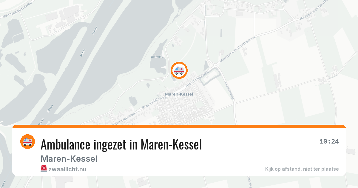 Ambulance ingezet in Maren-Kessel — 15 feb 2026