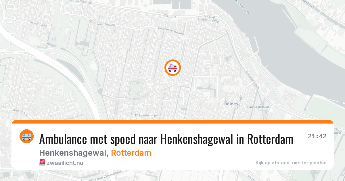 Ambulance met spoed naar Henkenshagewal in Rotterdam — 26 mrt 2026