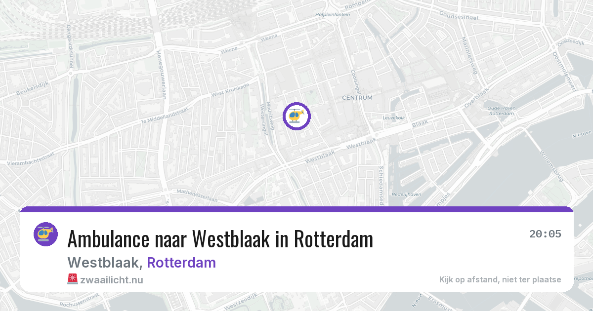 Ambulance naar Westblaak in Rotterdam — 2 jun 2026