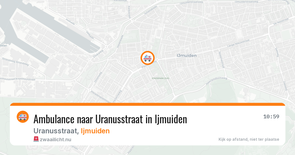 Ambulance naar Uranusstraat in Ijmuiden — 26 mrt 2026