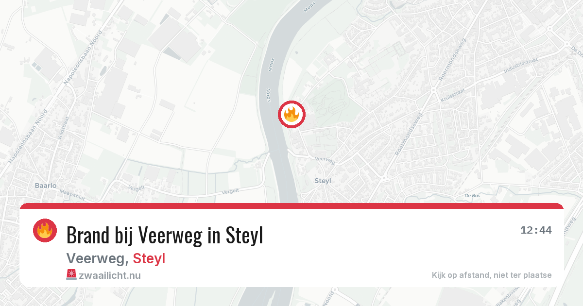 Brand bij Veerweg in Steyl — 2 apr 2026