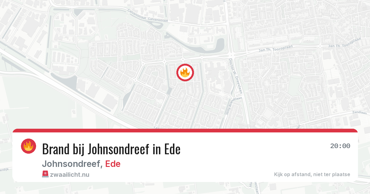 Brand bij Johnsondreef in Ede — 26 mei 2026