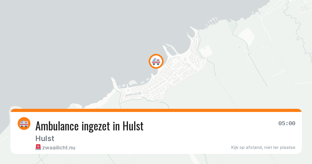 Ambulance ingezet in Hulst — 8 apr 2026