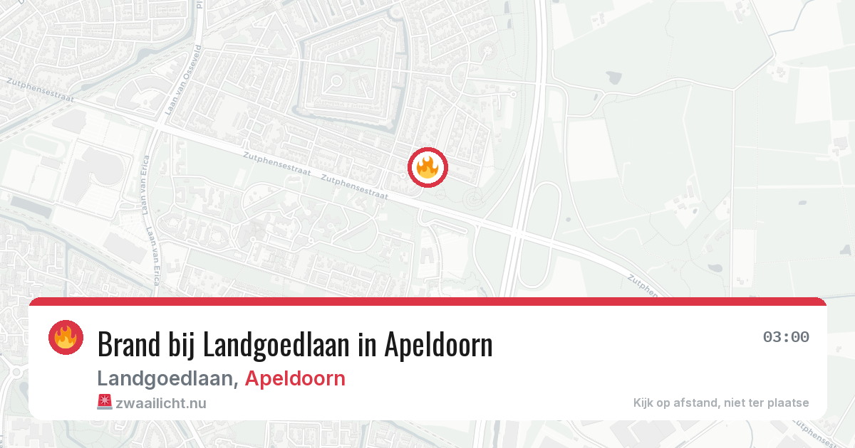 Brand bij Landgoedlaan in Apeldoorn — 5 jun 2026