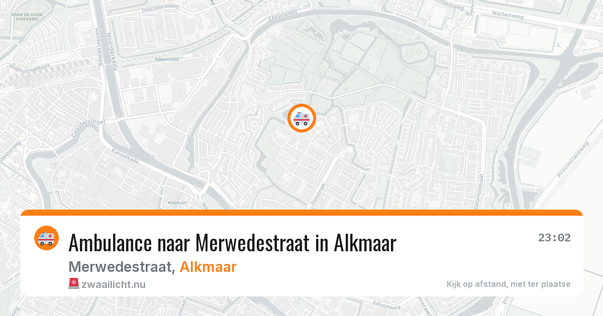 Ambulance naar Merwedestraat in Alkmaar — 8 mei 2026