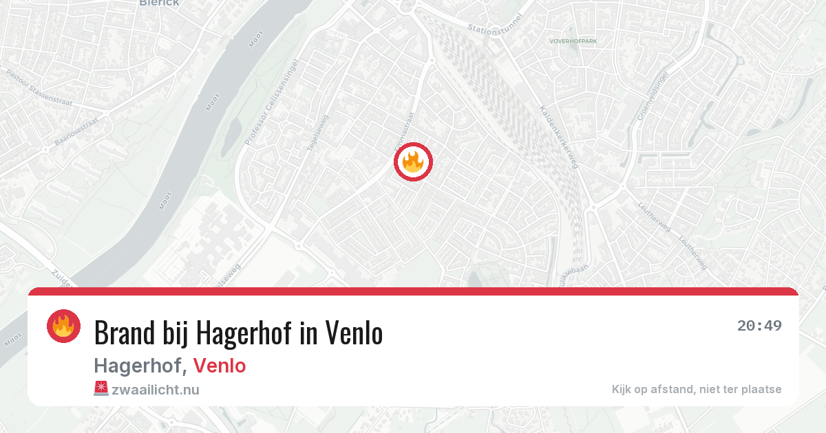 Brand bij Hagerhof in Venlo — 15 apr 2026