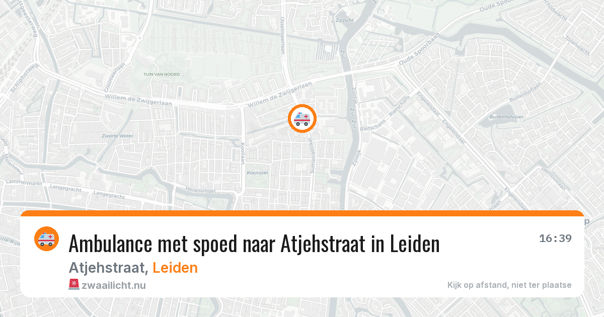 Ambulance met spoed naar Atjehstraat in Leiden — 12 feb 2026