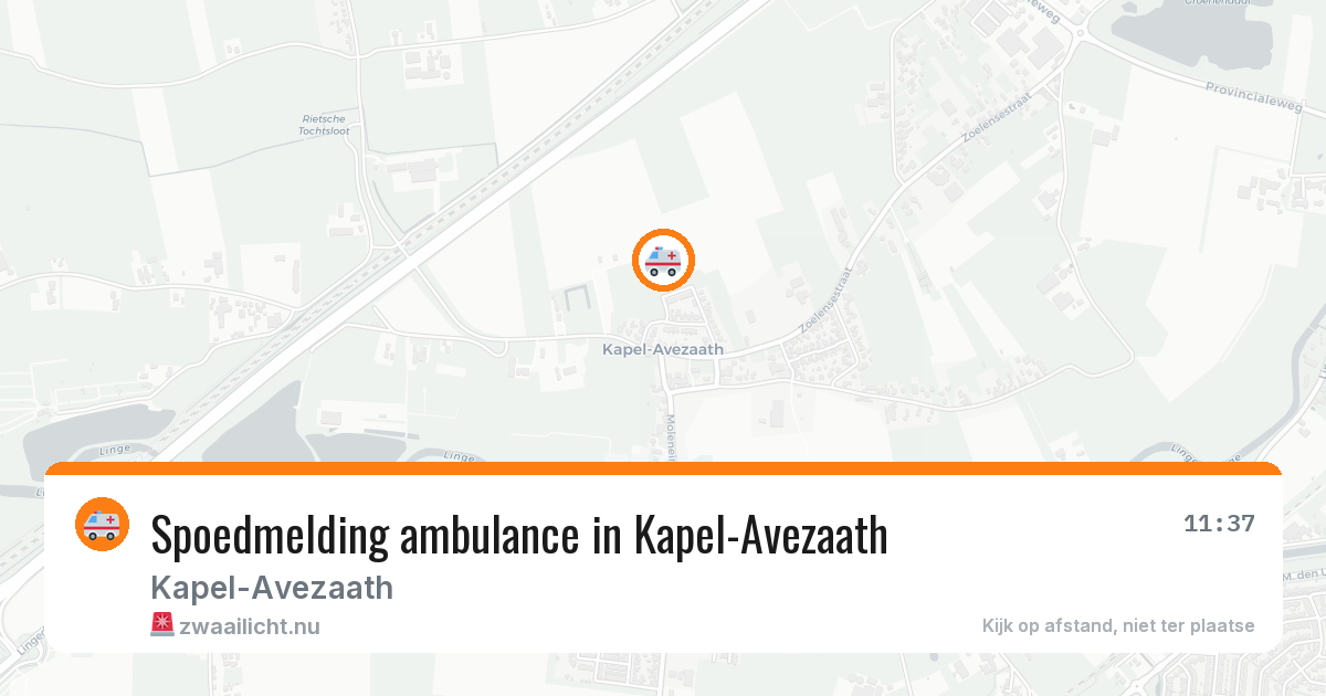 Spoedmelding ambulance in Kapel-Avezaath — 26 jan 2026