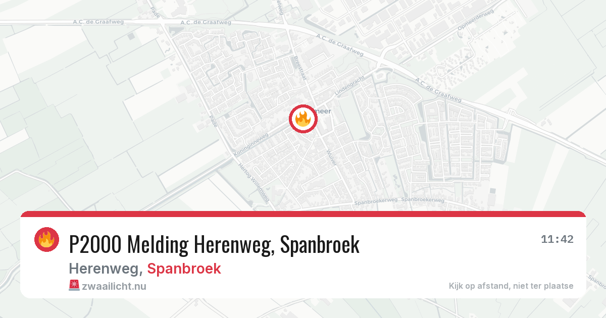 P2000 Melding Herenweg, Spanbroek — 6 feb 2026