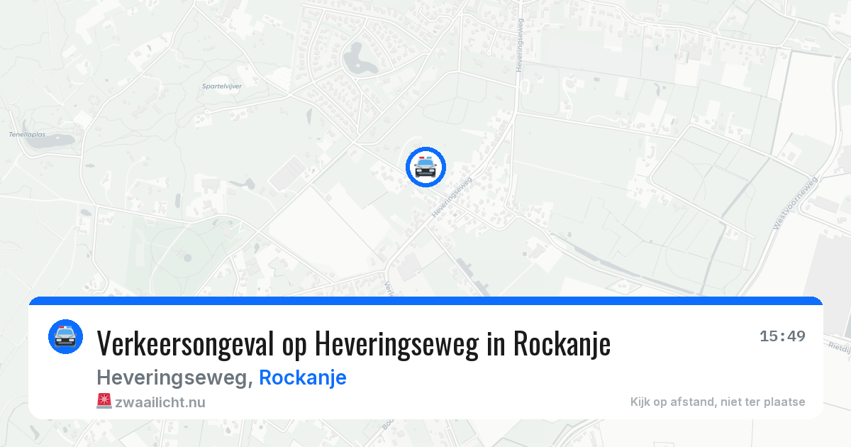 Verkeersongeval op Heveringseweg in Rockanje — 6 mei 2026