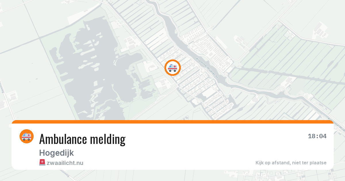 Ambulance melding — 21 jan 2026
