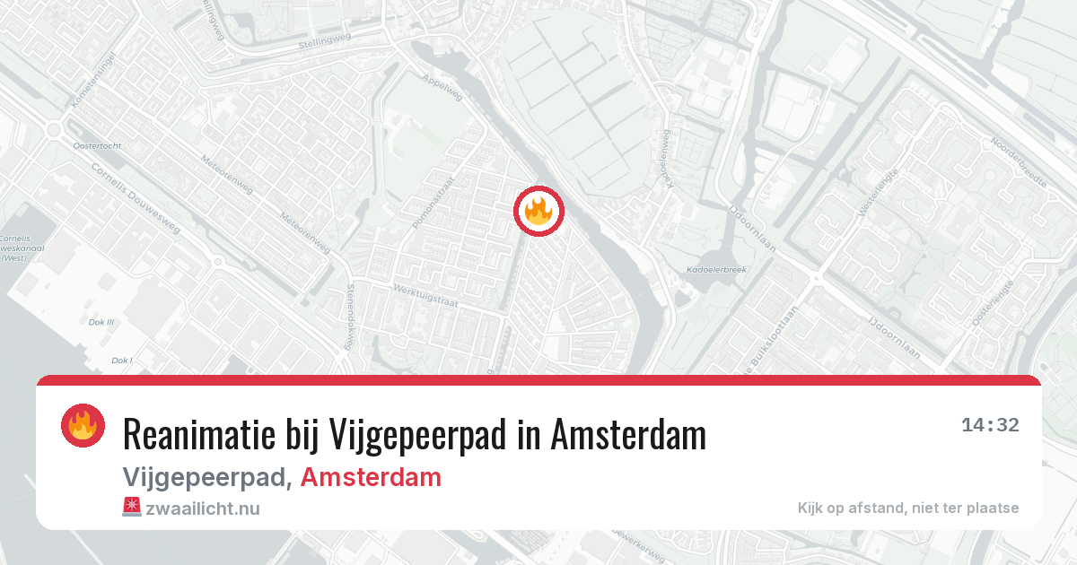 Reanimatie bij Vijgepeerpad in Amsterdam — 28 mrt 2026