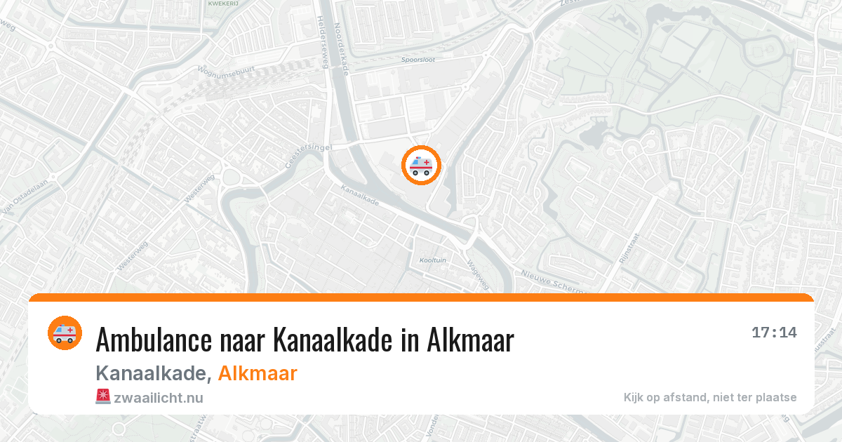 Ambulance naar Kanaalkade in Alkmaar — 17 mrt 2026