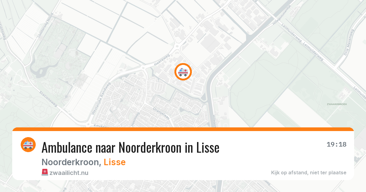 Ambulance naar Noorderkroon in Lisse — 28 mei 2026
