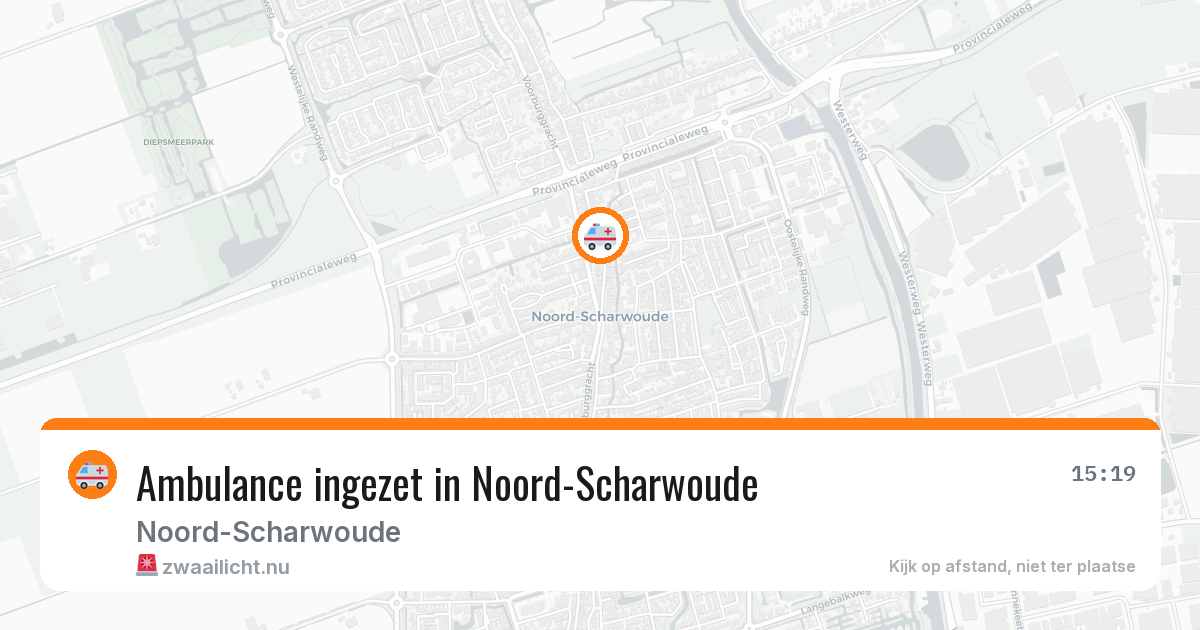Ambulance ingezet in Noord-Scharwoude — 4 jun 2026