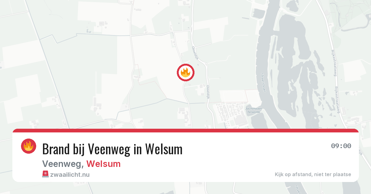 Brand bij Veenweg in Welsum — 28 jun 2026