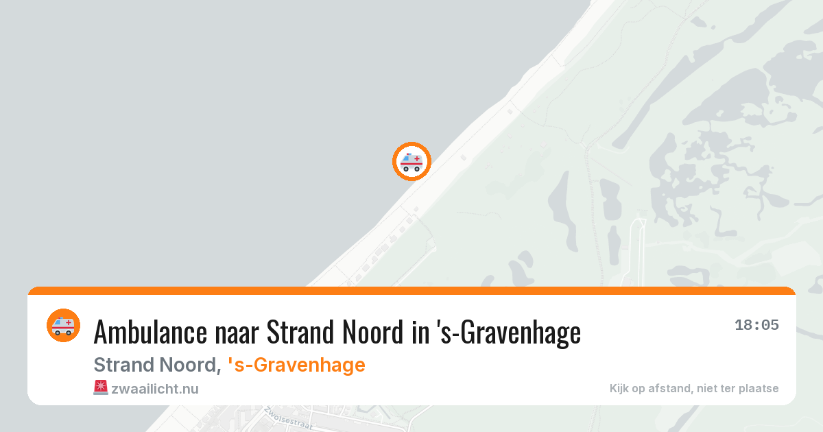 Ambulance naar Strand Noord in 's-Gravenhage — 13 jul 2026