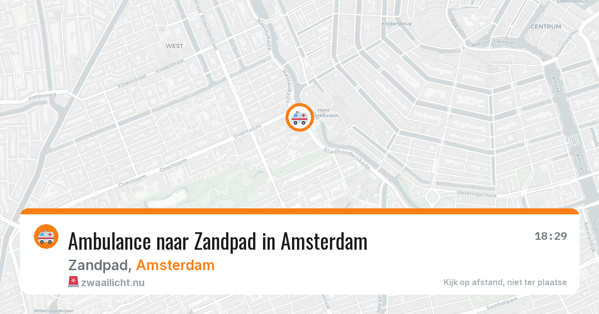 Ambulance naar Zandpad in Amsterdam — 21 jul 2026