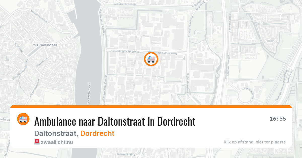 Ambulance naar Daltonstraat in Dordrecht — 23 jul 2026