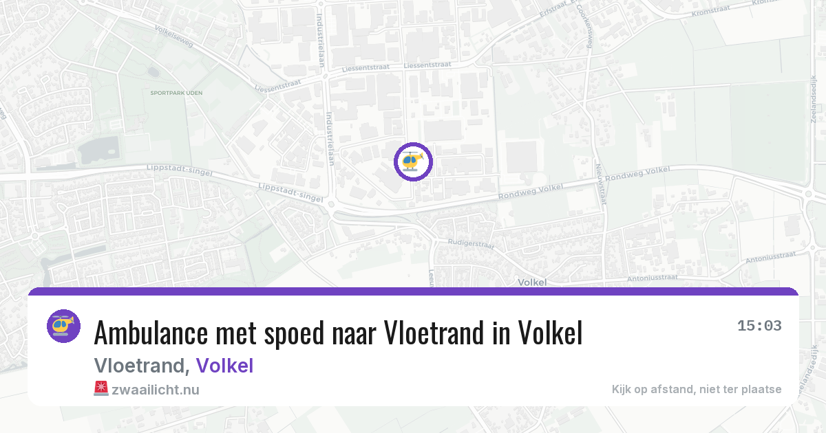 Ambulance met spoed naar Vloetrand in Volkel — 23 feb 2026