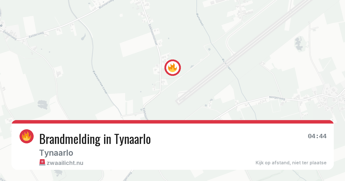 Brandmelding in Tynaarlo — 10 jul 2026