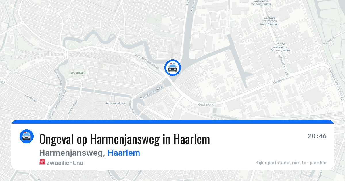 Ongeval op Harmenjansweg in Haarlem — 26 jul 2026