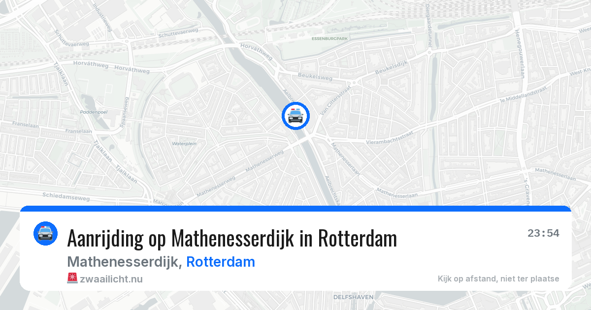 Aanrijding op Mathenesserdijk in Rotterdam — 30 mei 2026