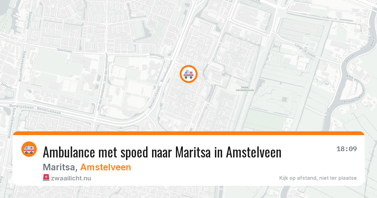 Ambulance met spoed naar Maritsa in Amstelveen — 12 jul 2026