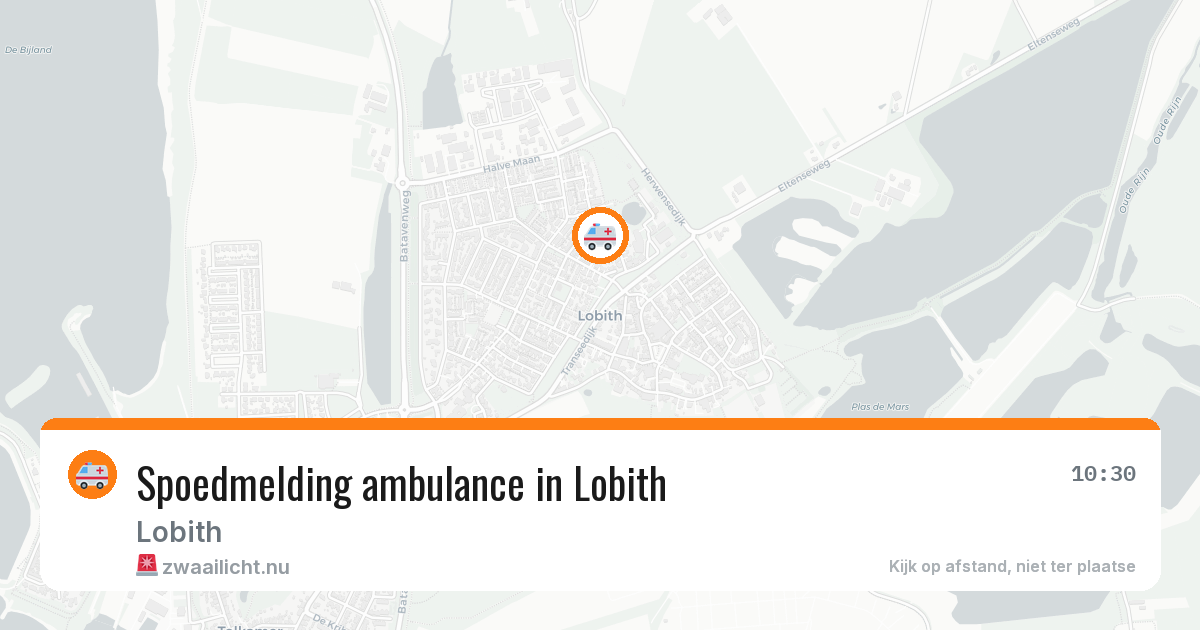 Spoedmelding ambulance in Lobith — 5 jul 2026