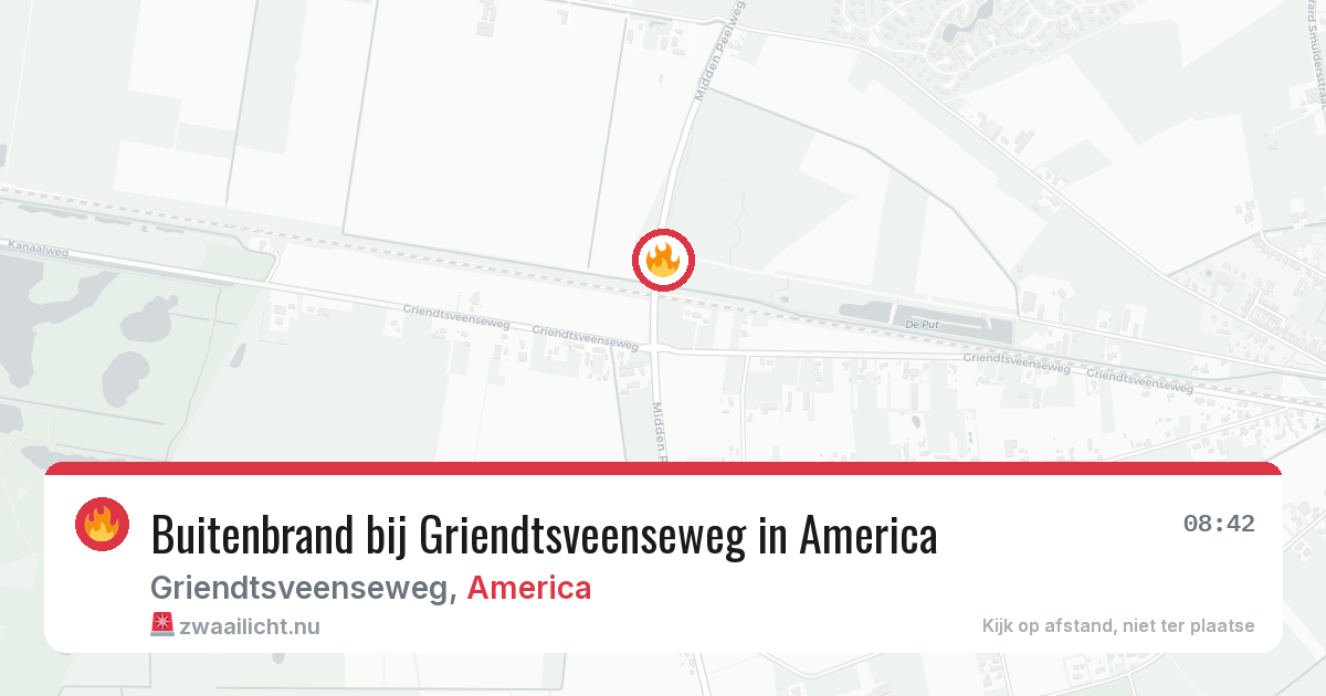 Buitenbrand bij Griendtsveenseweg in America — 26 apr 2026